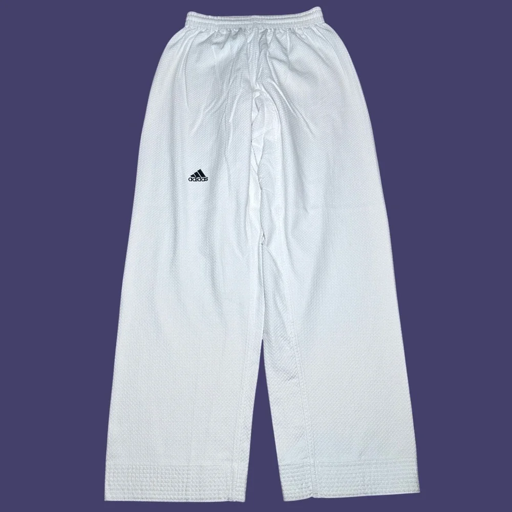 Adidas Taekwondo Pants Size 4 180cm Martial Arts Uniform Training Baggy White